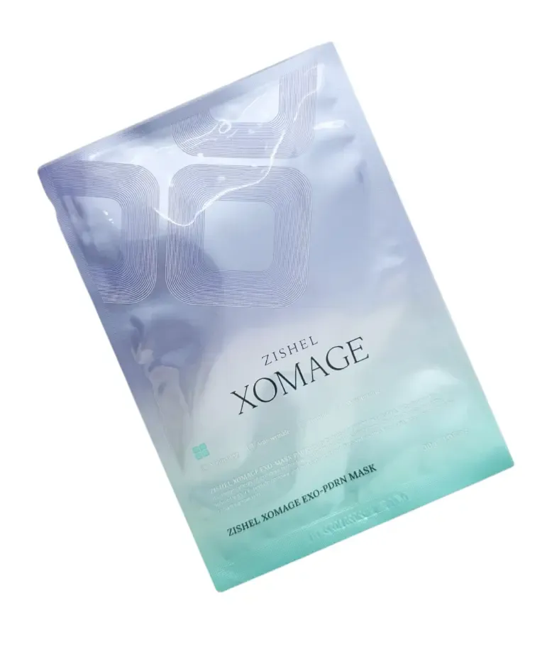 Xomage EXO PDRN Mask professional post-treatment face mask with exosome and PDRN technology for skin recovery and hydration.