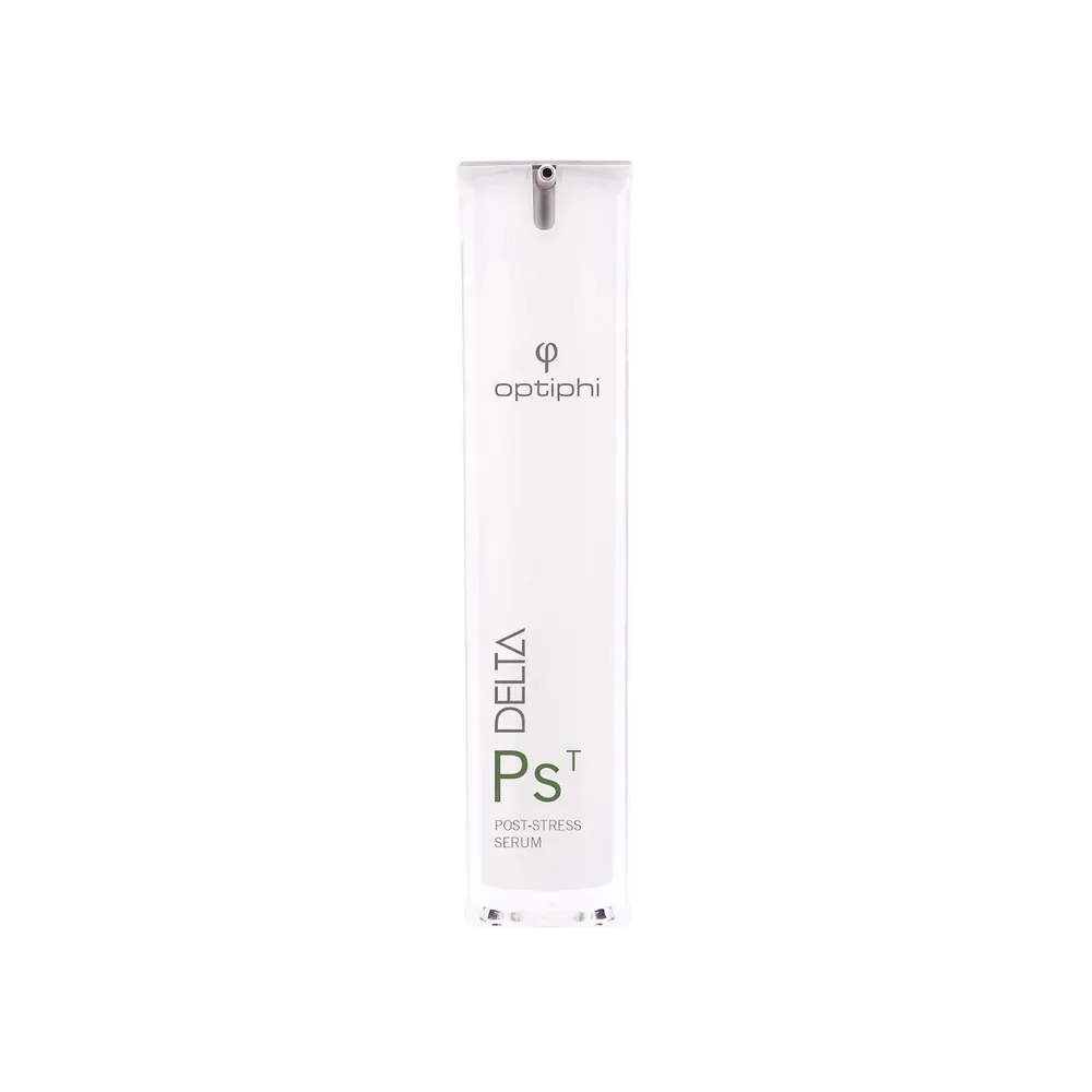 Optiphi DELTA Post-Stress Serum soothing recovery serum with ectoin, peptides, and antioxidants for sensitive, post-treatment, and stressed skin.